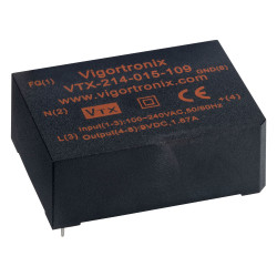 Vigortronix VTX-214-015-109 15W SMPS AC-DC Converter 9V Output