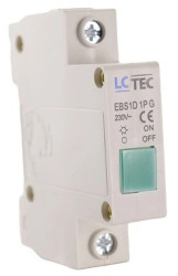 Lampka kontrolna modułowa 230V zielona LC-Tec