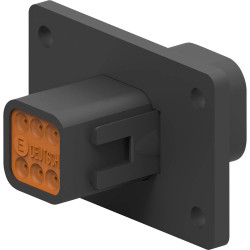 TE Connectivity DT04-6P-CL06 Pin Housing PCB 6 Pins 1 pc