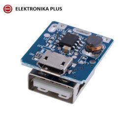 ŁADOWARKA OGNIW Li-ION Z PRZETWORNICĄ STEP UP 3,7-5,5V/5V 1A MICRO USB USB PODWYŻSZAJĄCA 134N3P ARDUINO