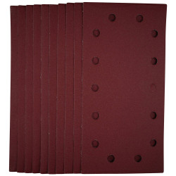 Draper 55865 1/2 Sanding Sheets-Hook &amp; Loop 115x230mm 240 Grit 10Pc