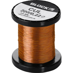 Enamel copper wire, 1 x 1.32 mm, 0.5 kg, Block CUL 500/1.32