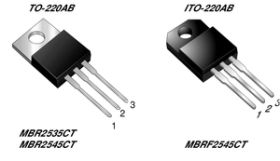 MBR25xxCT Dual Common Cathode Schottky Rectifier