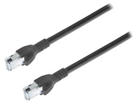 CA00652.00C05 Patch cord S/FTP 6a linka Cu PUR czarny 5m 26AWG Żyły: 8