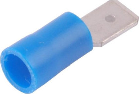 Konektor izolowany męski niebieski 4,8x0,5mm