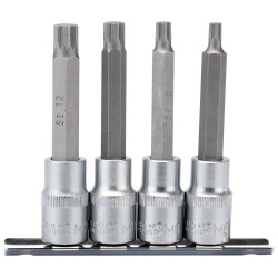 Draper Expert 16350 1/2&quot; Sq. Dr. Spline Socket Bit Set (4 Piece)