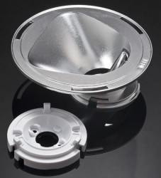 Reflektor LED 111 (Dia.) x 37mm, D 111mm, do użytku z Citizen CLL03x/CLU034, Citizen CLL04x/CLU044, Cree CXA30, Cree