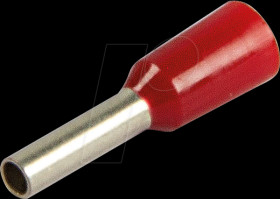 470306 Aderendhülsen, Ø 1,0 mm², 12 mm, rot, 100er-Pack