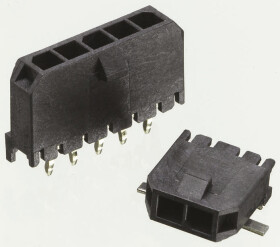 Listwa stykowa PCB 4-pinowe Micro-Fit 3.0 raster: 3 mm Prosty 1-rzędowe Molex Powierzchnia 250V W osłonie