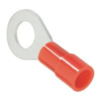 KKO-5R/5 Konektor oczkowy w izolacji czerwonej - oczko 5mm, przekrój przewodu 0.5-1.5mm2 - kpl. 5 szt