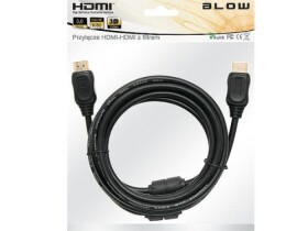 Kabel HDMI - HDMI 3,0m v1.4, filtry; Blow