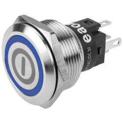 EAO 82-6151.2124.B001 EAO Series82 82-6151.2124 B001 IllumButton Blue24Vonoff