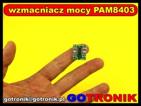 PAM8403 wzmacniacz audio 2 x 3W