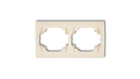 Logo Ramka Pozioma Podwójna Beżowy 1Lrh-2