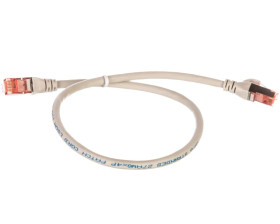 Kabel krosowy (Patch Cord) S/FTP kat.6 szary 0,5m DK-1644-005