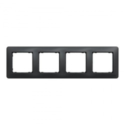 Ramka 4-krotna, czarny antracyt, Sedna Design SDD314804