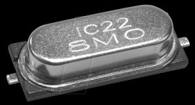 IC22016.000M30.0CE1B SMD quartz, metal 16 MHz ±20 ppm, 30 pF, 11.4 mm x 4.6 mm x 3.3 