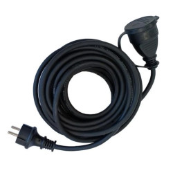 Przedłużacz 1-gniazdowy warsztatowy bryzgoszczelny gumowy 1x2P+Z H05RR 3Gx1,5 20m IP44 / 10397