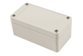 Obudowa ogólnego użytku ABS szerokość zew. 50 mm długość zew. 95 mm wys. zew. 40 mm Hammond IP65 Jasnoszary