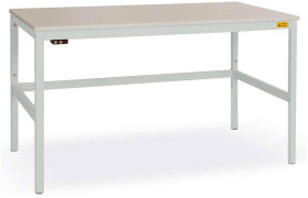 Manuflex LC1038.7035 ESD Stół roboczy ESD CANTOLAB standard z płytą melaminową, szer. X gł. X wys. = 1250 x 800 x 765-78
