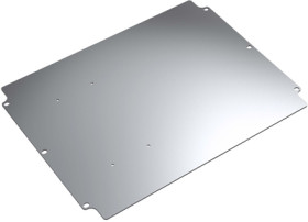 Mounting plate, rectangular, steel, (L x W x H) 207 x 107 x 1.5 mm, metal, for 01.122208, 100110080