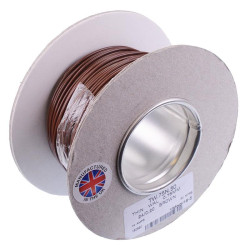 Brown 0.75mm² Thin Wall Cable 24/0.2mm 50M