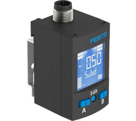 Czujnik ciśnienia Festo Powietrze, gaz obojętny 20 - 30V dc M8