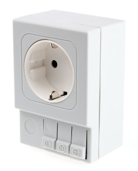 Gniazdo wtykowe Typ F - niemieckie Schuko Montaż na szynie DIN STEGO 16A
