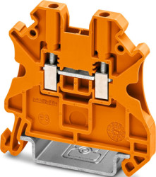 Through terminal block, screw connection, 0.14-1.5 mm², 17.5 A, 8 kV, orange, 1467081