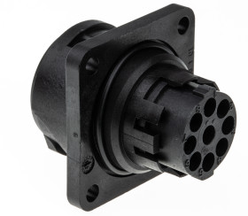 Złącze wielostykowe przemysłowe 8 + PE-pinowe, panelowe Gniazdo Amphenol Industrial