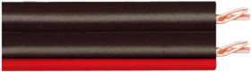 Speaker cable, red wire marking, 2-wire, 0.5 mm², unshielded, black, BYB-5-94F701