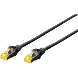 Digitus DK-1644-A-030/BL RJ45 Network cable CAT 6A 3.00 m Black Halogen-free