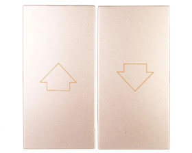 Simon 54 Klawisz do przycisku żaluzjowego SZP1WM złoty mat DKZP1W/44