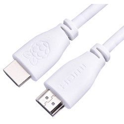 Official Raspberry Pi White HDMI Lead 1m