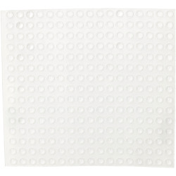 R-TECH 310000 PU Round Protective Feet &#xD8;6.4 x 1.9 - Clear - Sheet 255