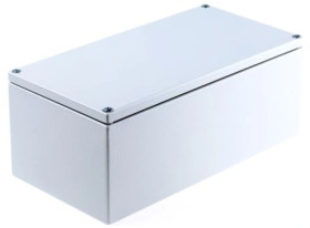 Puszka elektroinstalacyjna, 300 x 120 x 200mm, IP66, kolor Szary, materiał Stal miękka, RS PRO