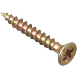 ForgeFix MPS325Y Multi-Purpose Pozi Screw CSK ST ZYP 3.0 x 25mm Box 200