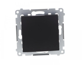 Simon 54 Łącznik krzyżowy bez piktogramu (moduł) 10AX 250V szybkozłącza, czarny mat DW7.01/X/49