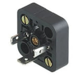 Złącze z nakrętką mocującą typ A 2 śruby M3x10 1 śruba M3x5 podłużne szczeliny otwarta nakrętka 2 + PE GSA 2000