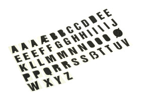 Samoprzylepne litery 50 Litery RS PRO