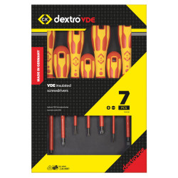CK Tools T49192D DextroVDE Screwdriver Slotted Parallel &amp; PH Set Of 7