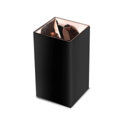 Oprawa punktowa sufitowa GU10 IP20 Kwadratowa Czarna + Różowe Złoto 8993