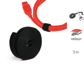 PRO 1210 Hook and Loop Tape, 82 ft, black