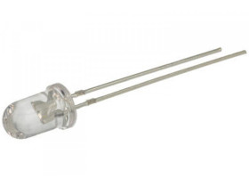 Dioda LED 5mm migająca czerwona 1,5cd 2V 30mA