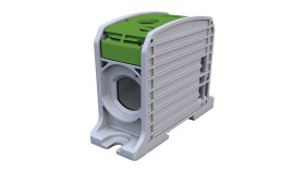 Złączka Szynowa Gwintowa Al/Cu Stb 185 (87810) Simblock Zielony 81201005