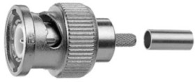 BNC plug 75 Ω, D-02, RG-179, RGD-179, crimp/crimp, straight, 100023476