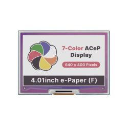 Moduł e-Paper HAT E-Ink 7-kolorowy 4,01&quot; (F) 640x400 do Raspberry Pi - Waveshare 19283