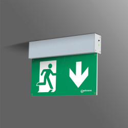 M 82503 LED-Fluchtweg-Leuchte, Notleuchte, Deckenaufbaumontage