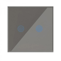 SMART WYŁĄCZNIK ŚWIATŁA WIFI podwójny szary ART oem