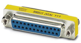 Adapter D-sub z typu D-Sub z 25 stykami na rodzaj Żeński z rodzaju Żeński na typ D-Sub z 25 stykami